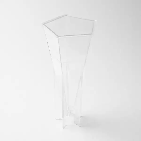 Kaarsvorm 5-hoekige piramide 7,6 x 17,4 cm