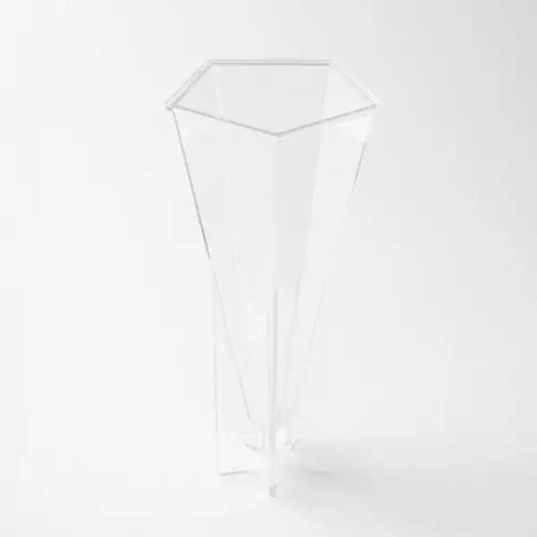 Kaarsvorm 5-hoekige piramide 7,6 x 17,4 cm