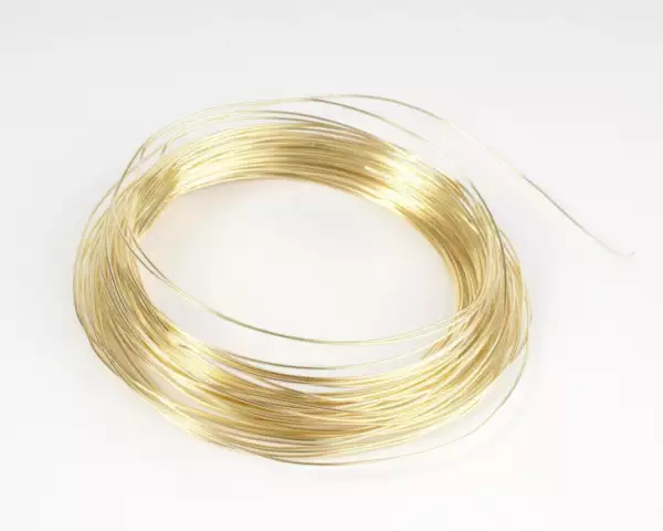 Messingdraad goudkleurig 0,6 mm 10 m