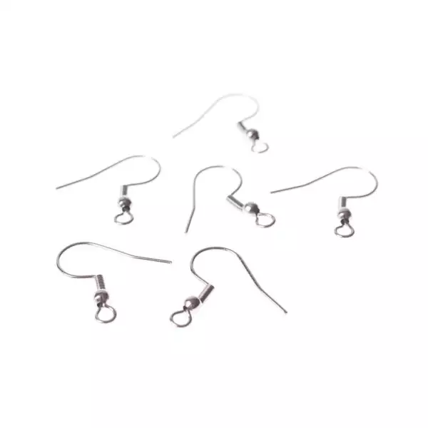 Oorhaakjes 6 stuks chirurgisch staale