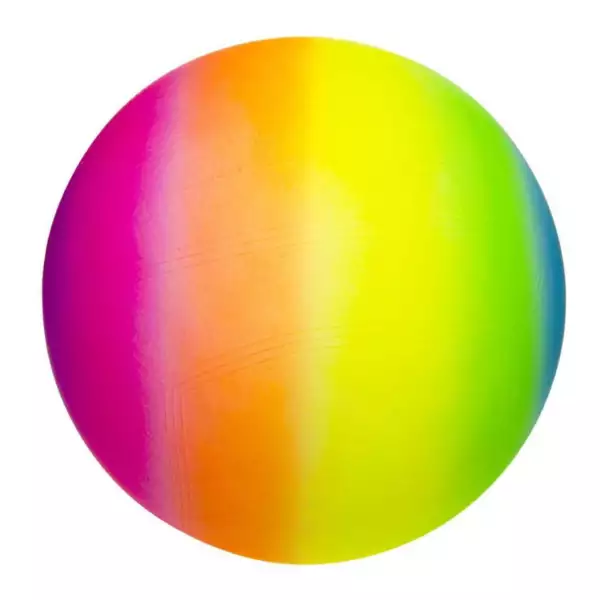 Plastic bal regenboog 23 cm (niet opgeblazen)