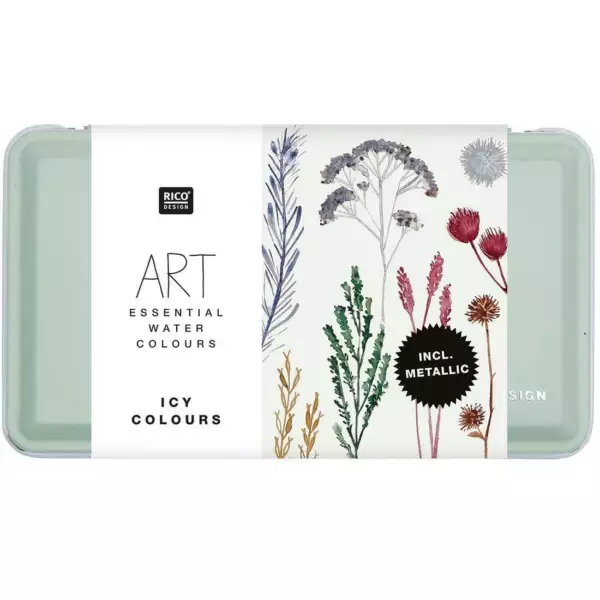 ART aquarelverfset 12 kleuren ijzig